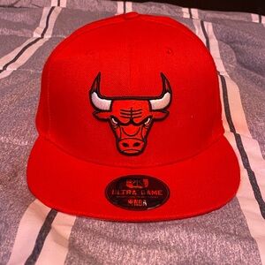 Chicago Bulls Red Ultra Game Hat SnapBack